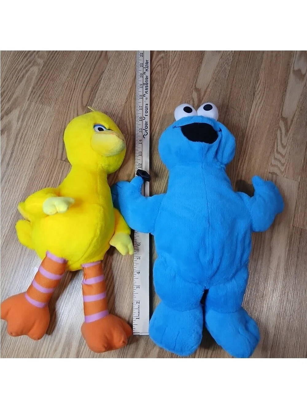 Sesame Street Plush Lot of 4 Ernie Elmo Big Bird Cookie Monster Stuffed Animals